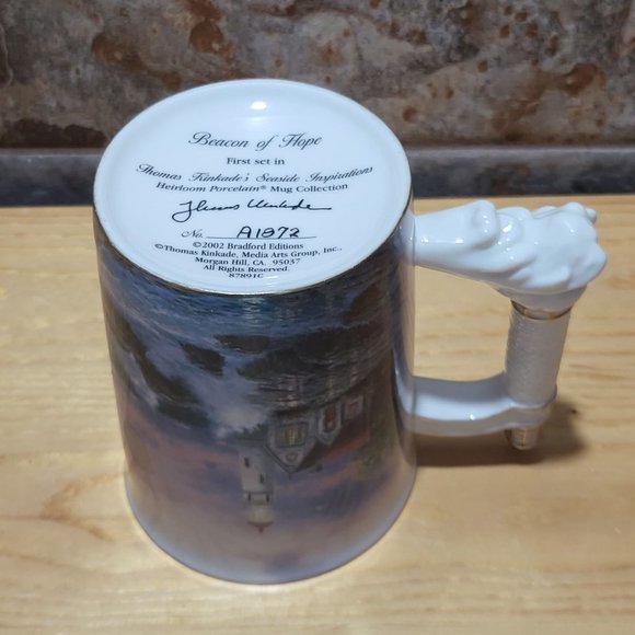 VTG Thomas Kincade Lighthouse Mug Beacon of Hope Bradford Edition 2002 - Picture 13 of 17